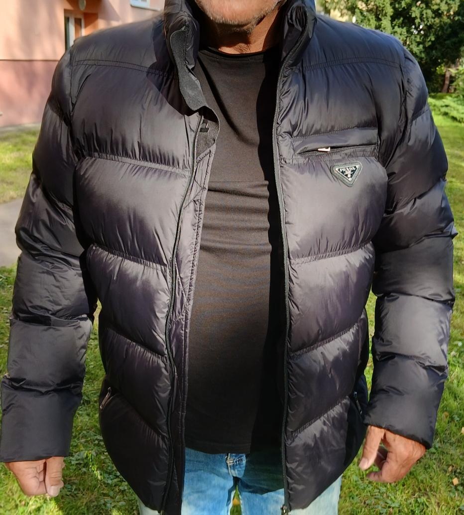 Elegantní zimní bunda Prada pánská XL