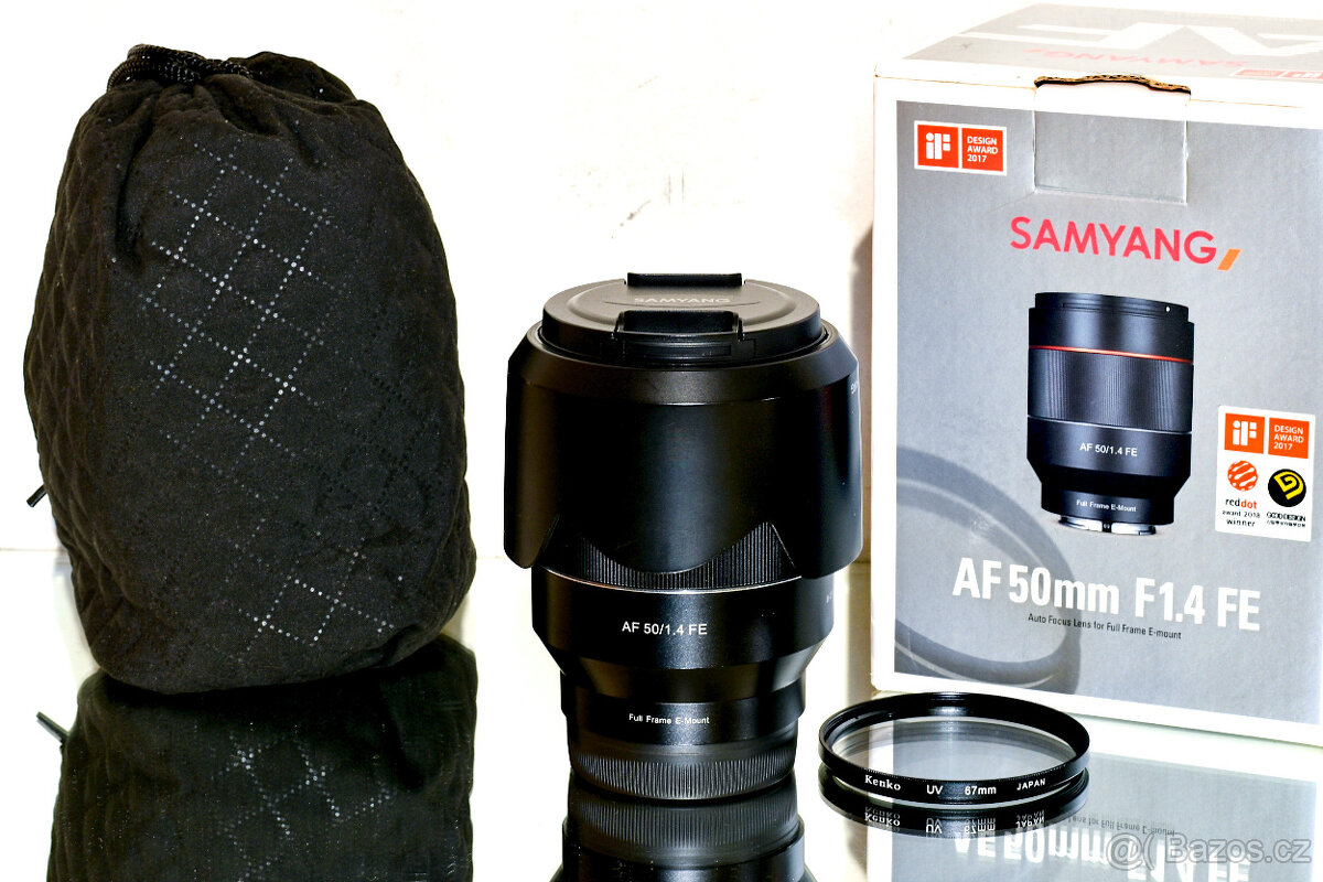 Samyang AF 50mm F/1.4 FE + UV Kenko Sony E TOP STAV