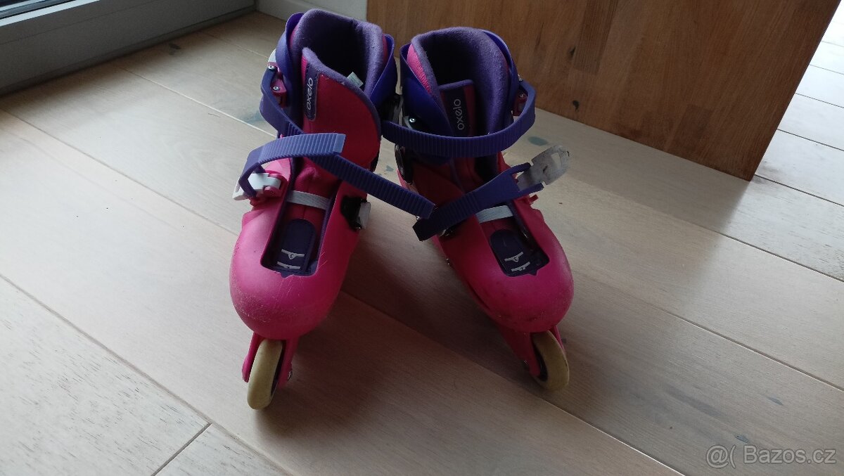 Dětské rostoucí kolečkové brusle Oxelo, vel. 32-34