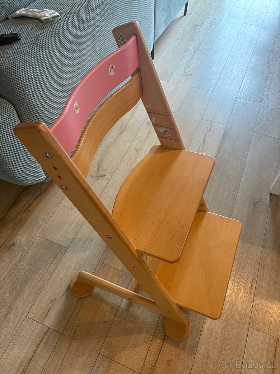 Dětská židle rostoucí