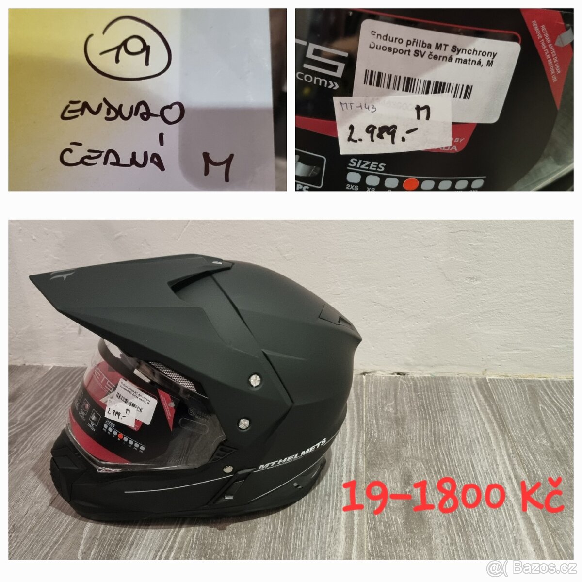 Helmy na motorku, motocross, enduro, otevřené, integral
