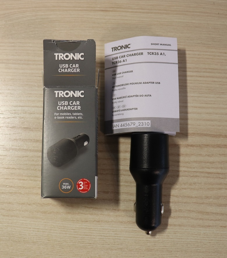 Autonabíječka Tronic 2x USB-C nové