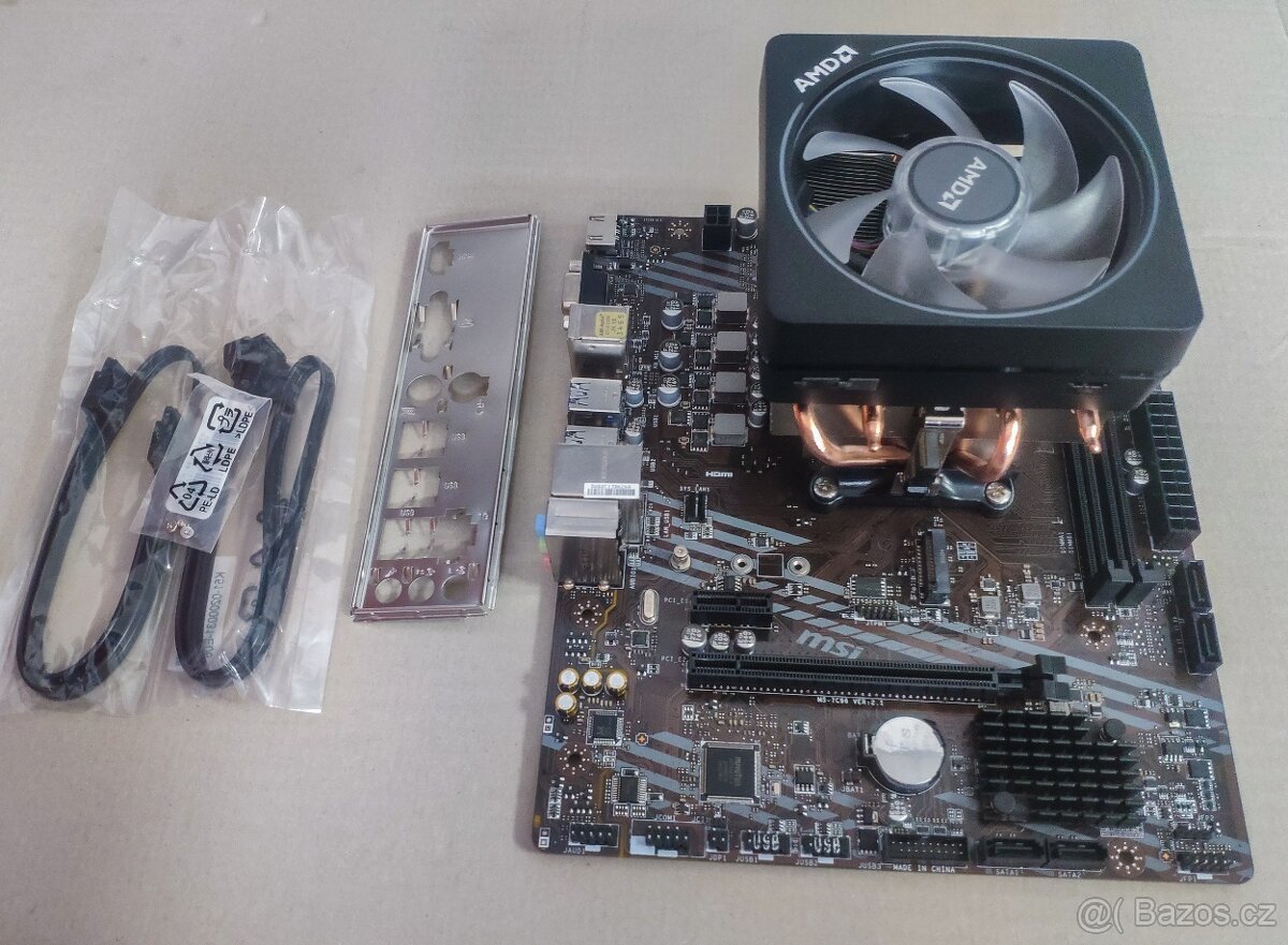 MSI A520M-A PRO + Ryzen 5 5600G + chladič Wraith Prism RGB