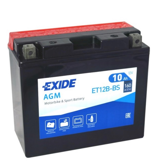 Baterie Exide ET12B-BS