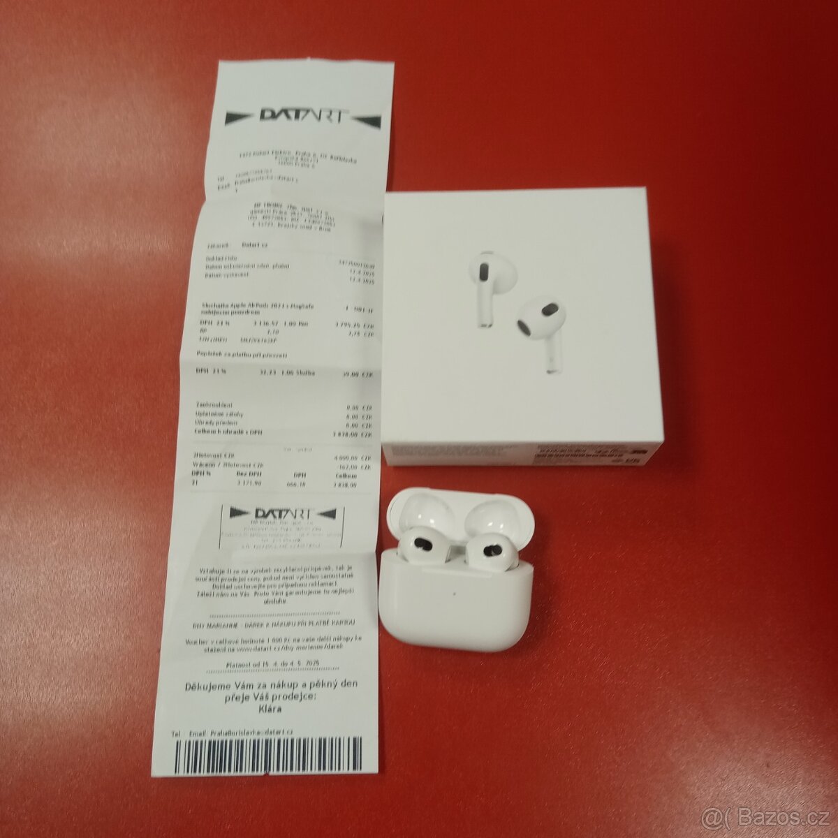 Apple Airpods 3. GEN záruka 23 měsíců Datart