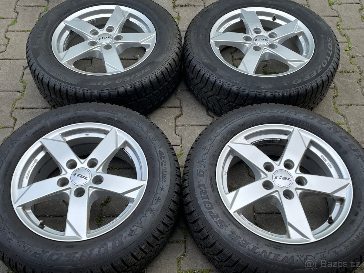 Alu kola 5x112 et33 RIAL 215/60 R16 Volkswagen Sharan II