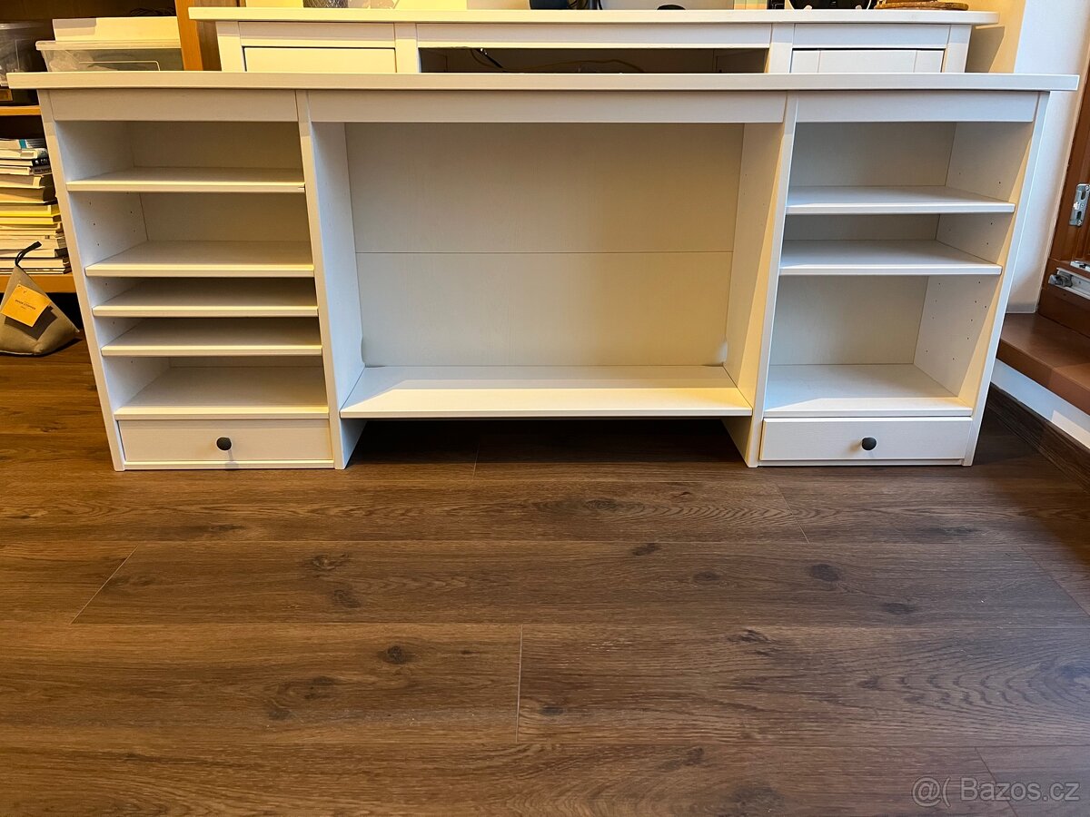 IKEA Hemnes nástavba na psací stůl bílá