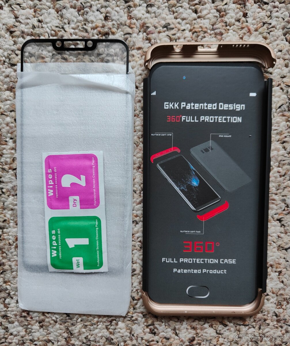 Pouzdro a ochranné sklo na Huawei Mate 20 Lite