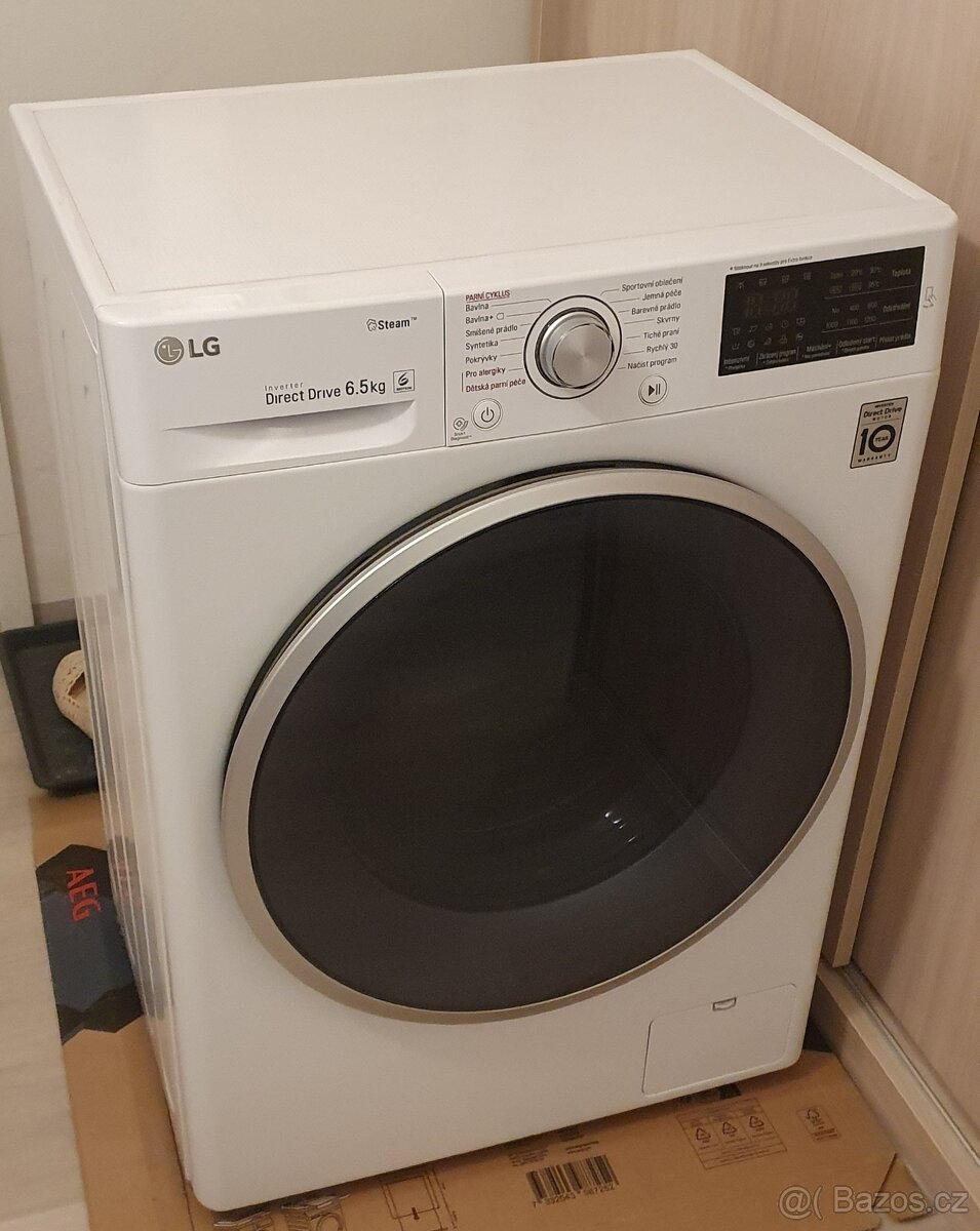 Slim pračka LG - 6,5 kg, invertorový motor