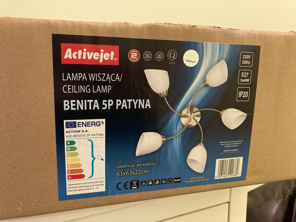 Nové stropní svítidlo Benita