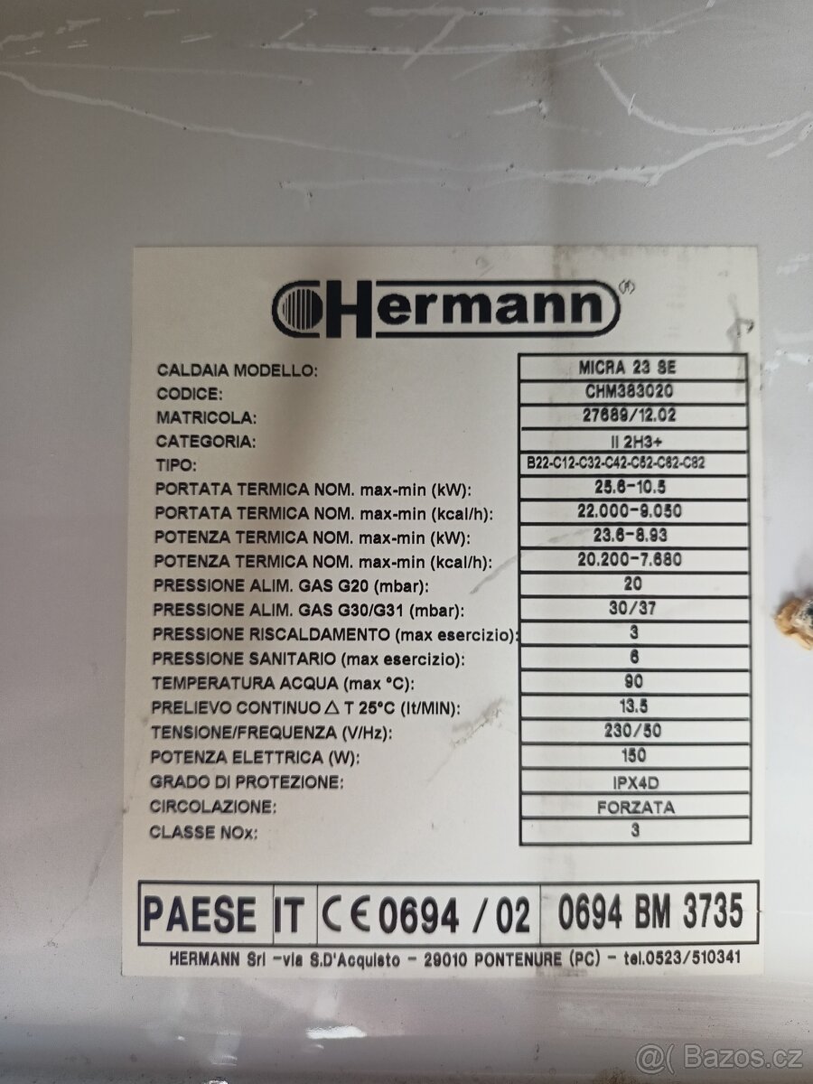Kotel Hermann Micra 23SE