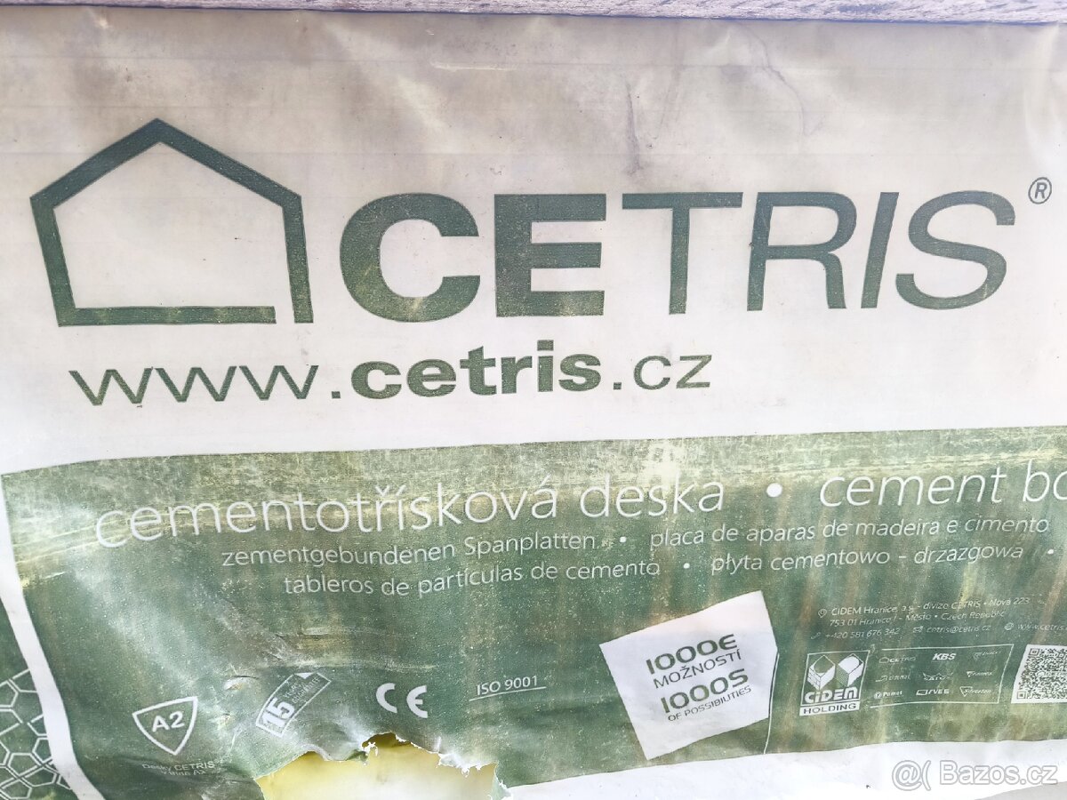 CETRIS PL DRÁŽKA 1200 x 955 x 22 + TABULE BĚŽNÝ FORMÁT