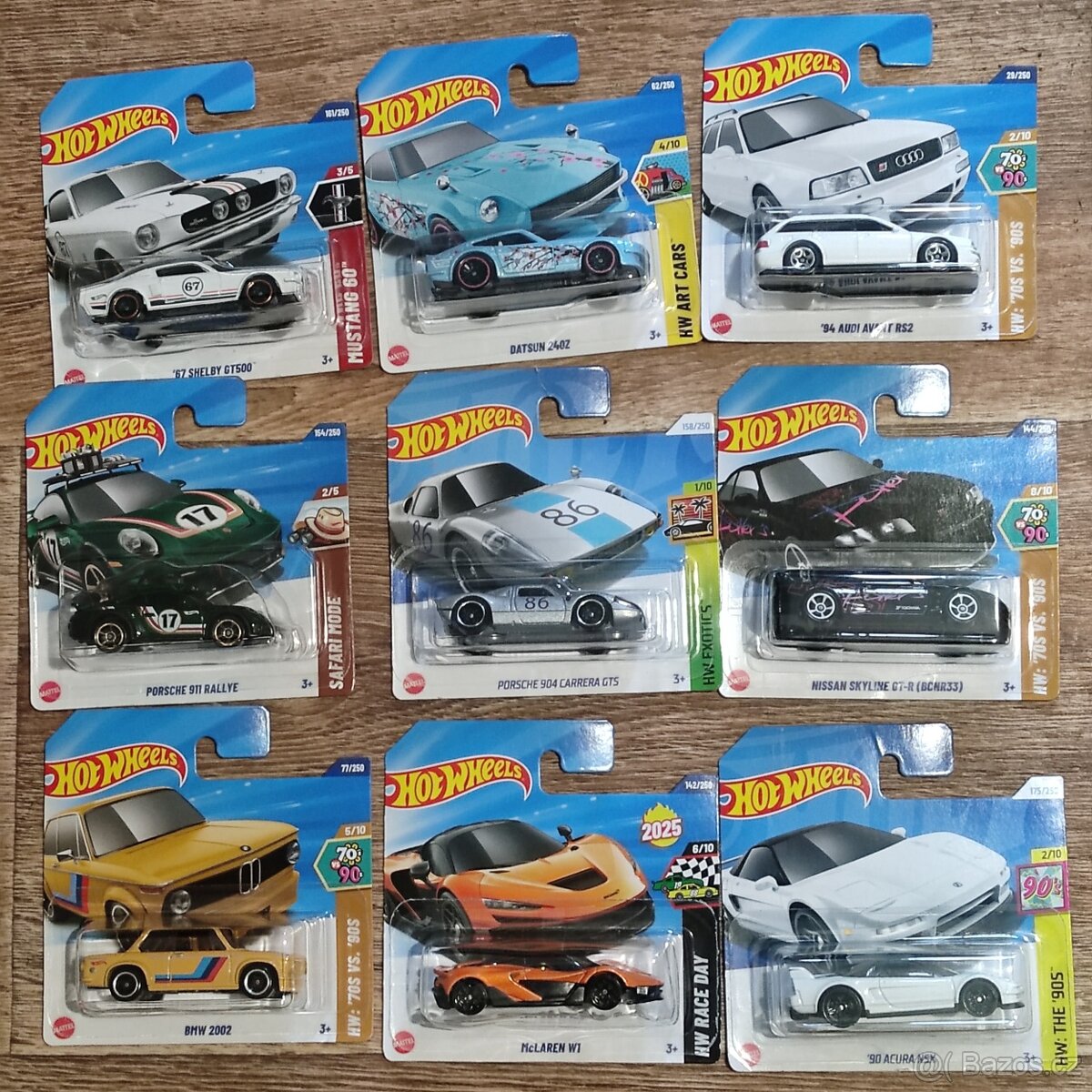 Hot Wheels 9ks - 550Kč včetně zásilkovny