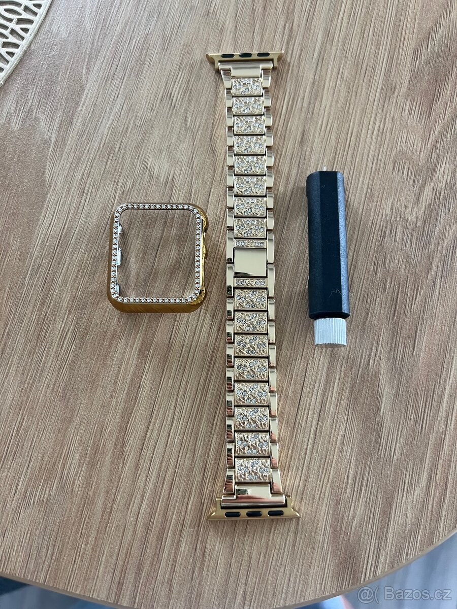 38 mm Apple Watch dámský náramek a pouzdro zlato