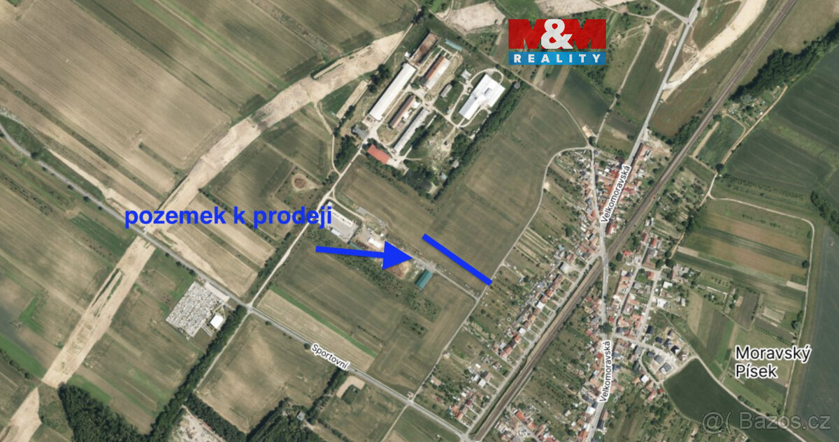 Prodej komerčního pozemku, 1137 m², Moravský Písek