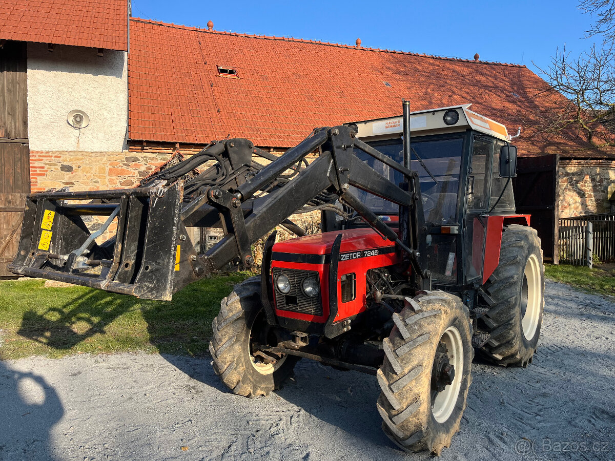 Zetor 7245 s čn na velkých kolech