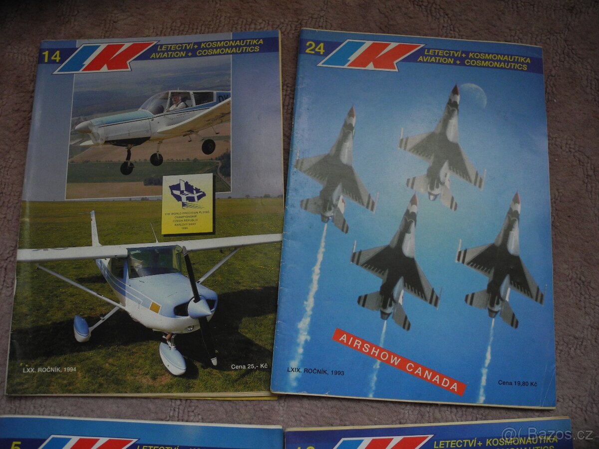 Časopisy Rozlet a Letectví