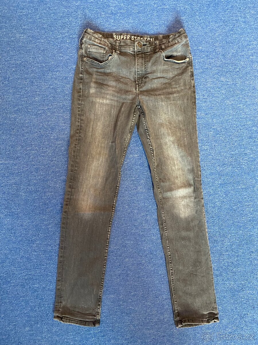 Chlapecké šedé rifle vel. 164 cm