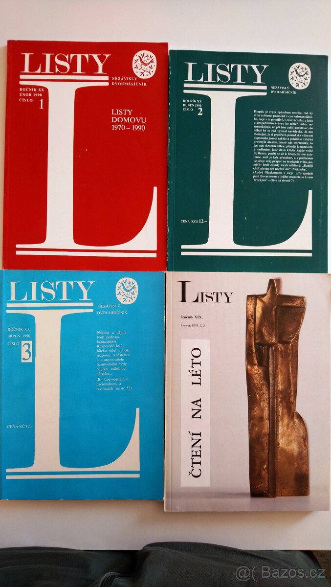 Listy 1990 č.1, 2, 3 + 1989 č.3