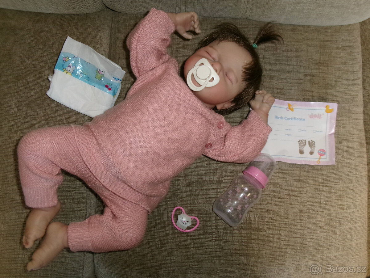 reborn miminko s vlásky