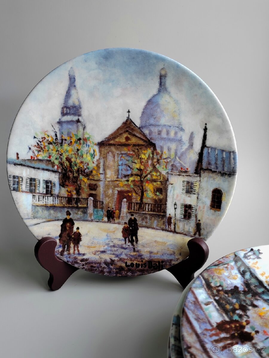 Porcelánový sběratelský talíře Limoges Francie 6 kus