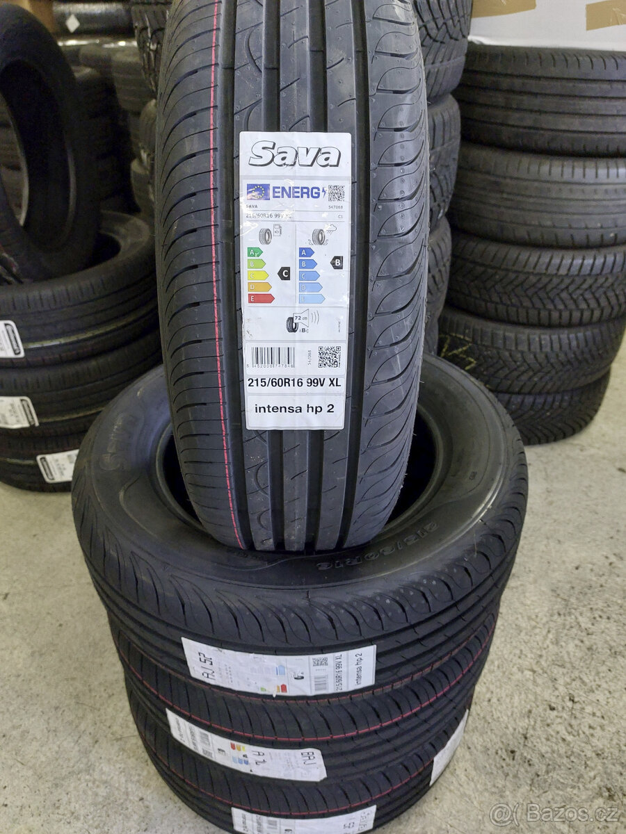 215/60 R16 99V Sava Intensa HP2 nové 4ks letní