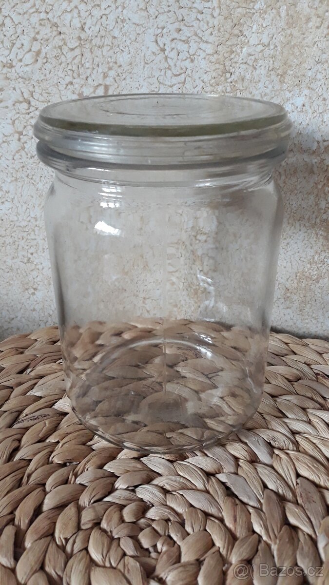 Staré zavarovací sklenice 10 ks