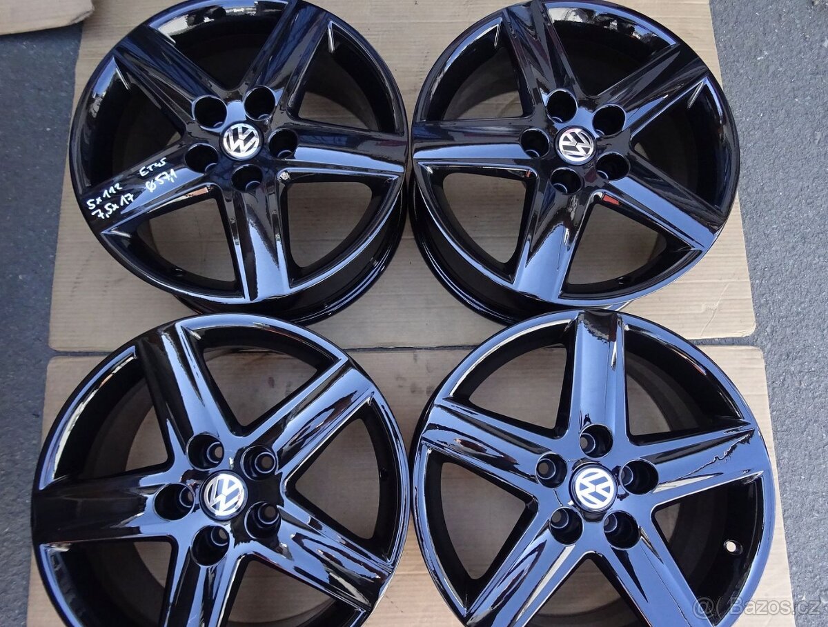 Alu disky origo VW, Škoda, 17", 5x112, ET 45, šířka 7,5J