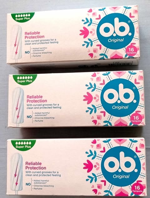 3x o.b. tampony Original Super Plus 16ks v balení