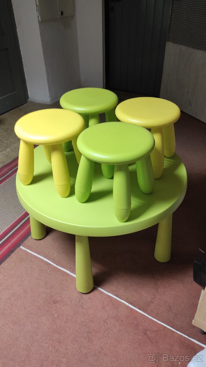 Plastový nábytek Mamut IKEA