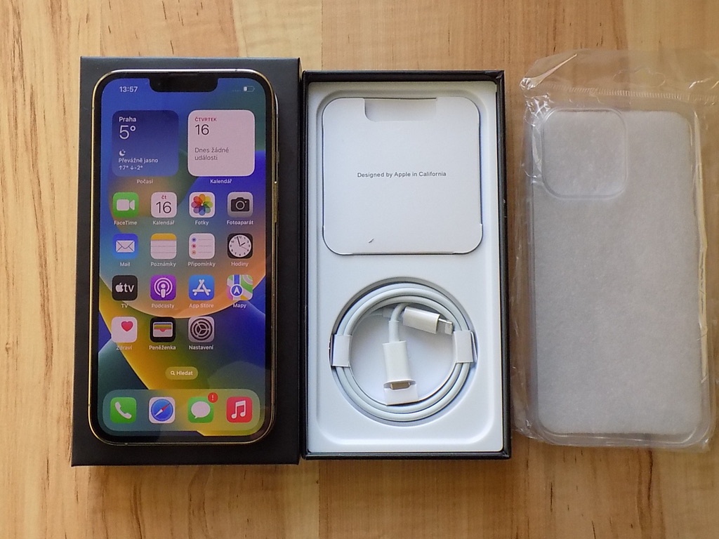 APPLE iPhone 13 Pro 256GB Gold - ZÁRUKA - TOP STAV - 100%BAT