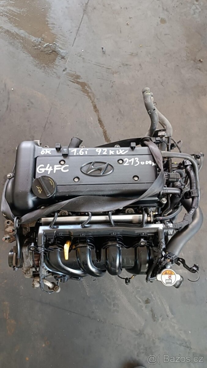 motor 1.6i 92kW typ motoru G4FC