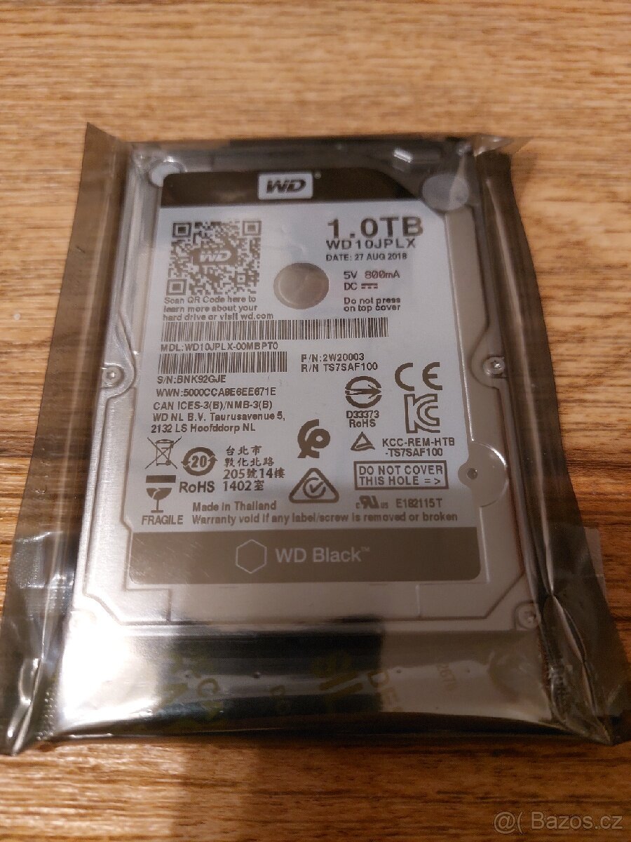 NOVÉ 2,5" HDD WD 1TB WD10JPLX
