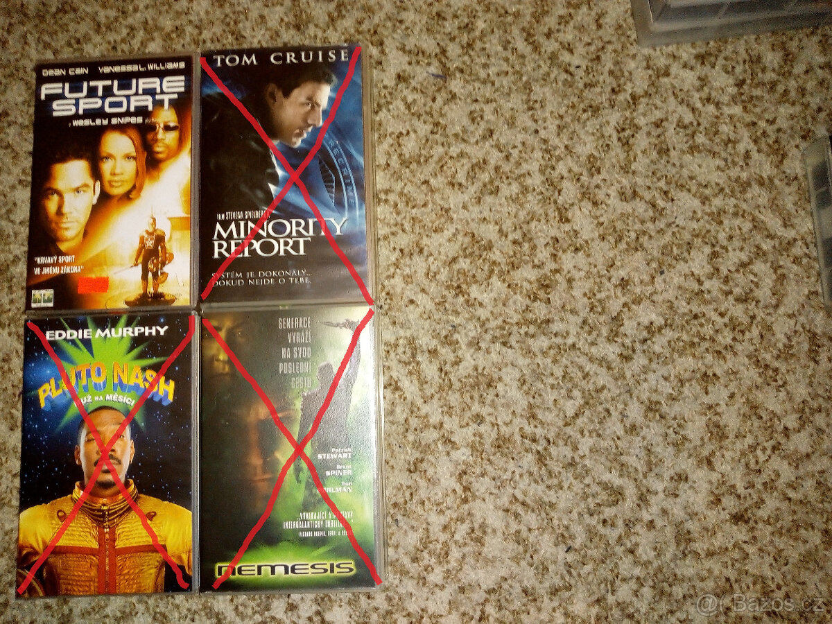 VHS 09 Fantasy a Sci-Fi originálne videokazety český dabing