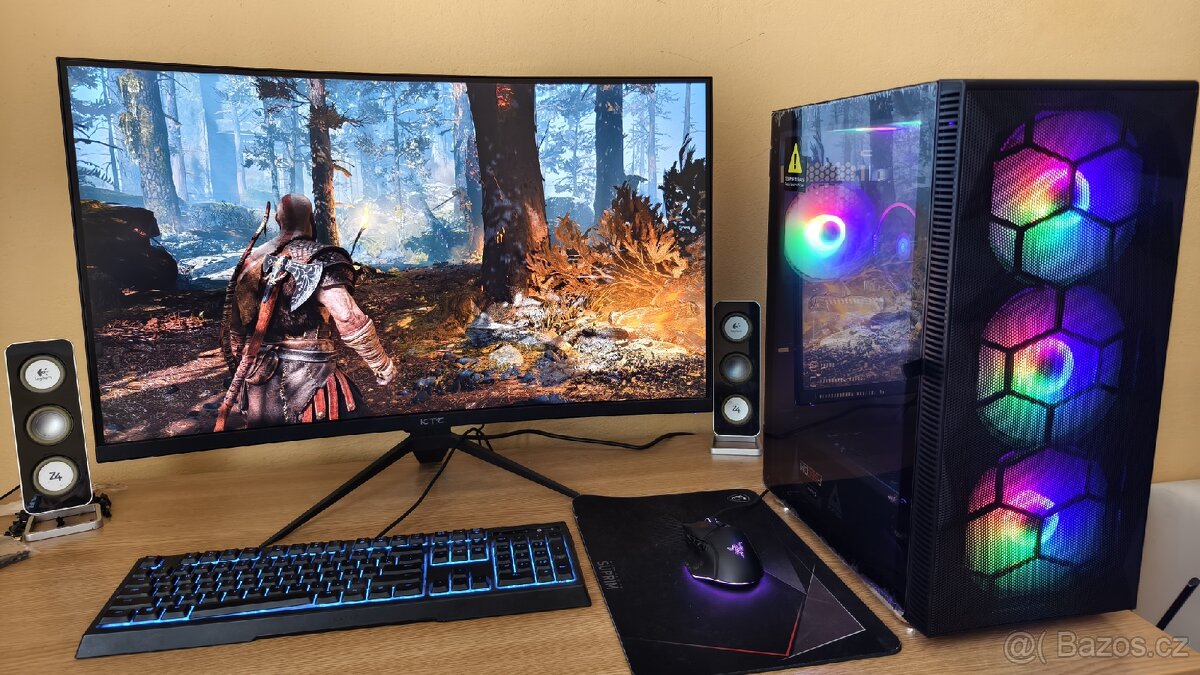 Herní PC ryzen 3600/5700XT/16DDR4/1TBssd/850w win 11 zaruka
