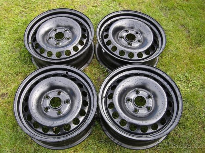 Plechové disky 15" 5x112 Škoda Octavia II R15 VW Golf Touran