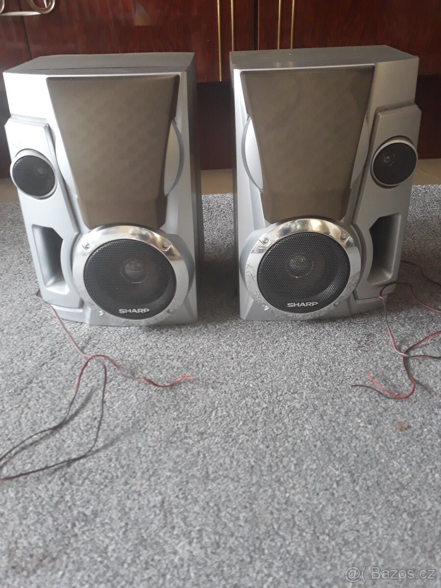 DŘEVĚNÉ REPRO DVOUPÁSMOVÉ ZN. SONY