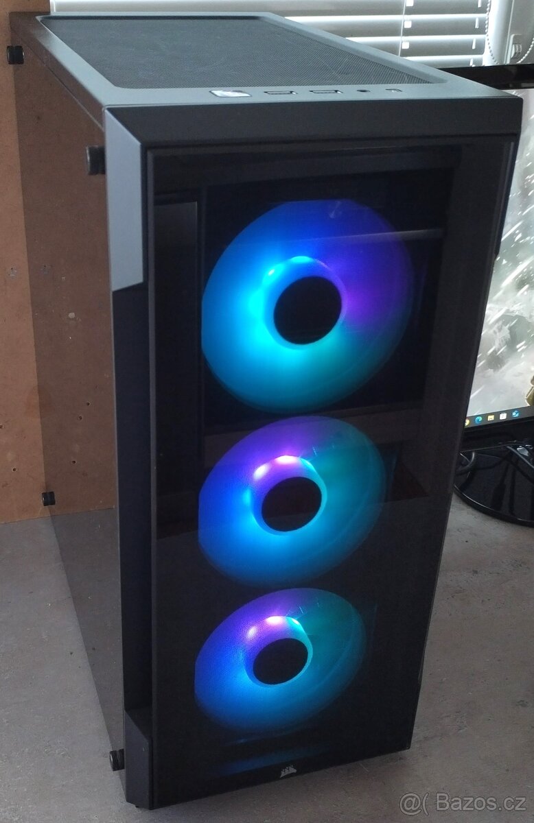 HERNÍ PC,Ryzen 3700X,RX 6600,16GB,SSD+SATA,WiFi