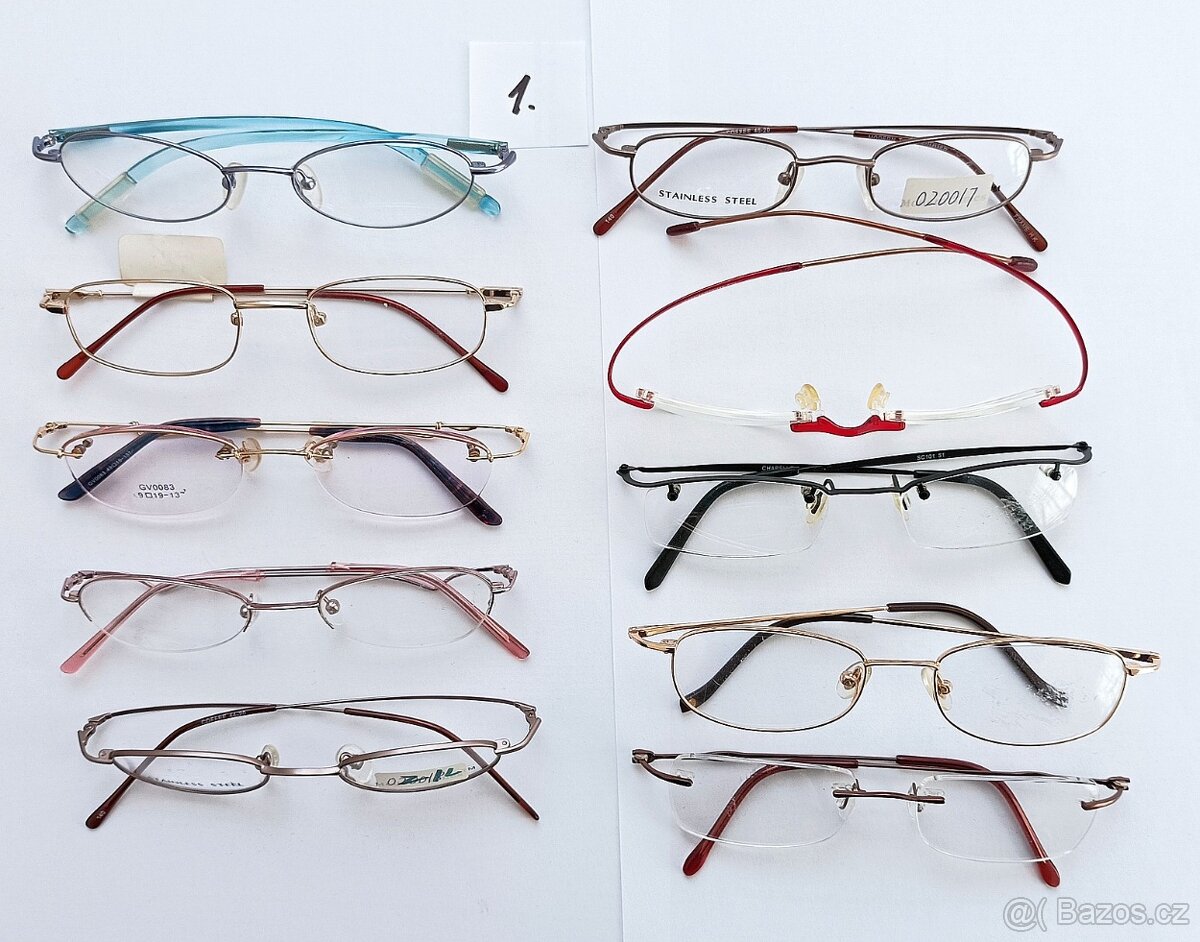 55 nových obrub na dioptrické brýle, různé druhy