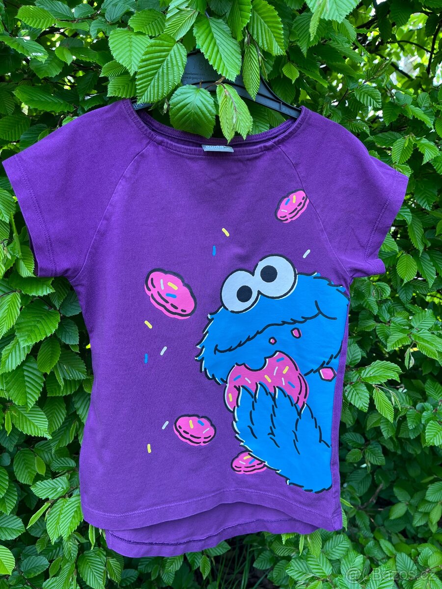 Dívčí tričko Puma Sesamme Street vel. 128