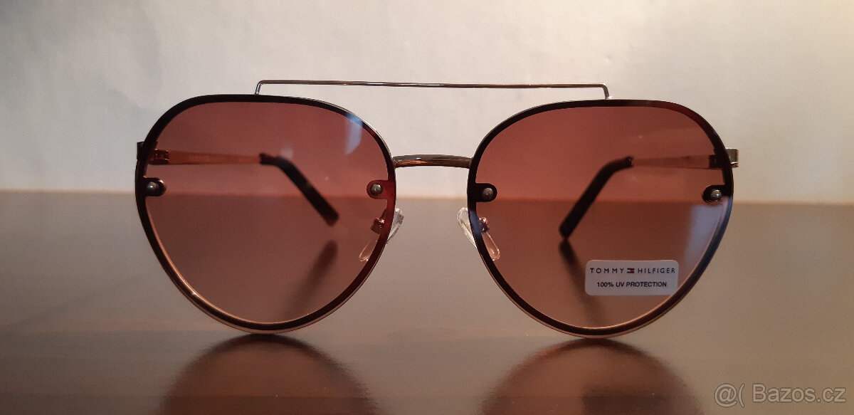 Tommy Hilfiger unisex kovové sluneční brýle, letky Nové
