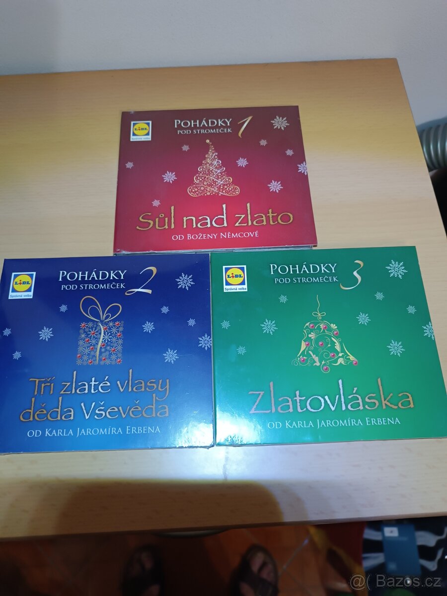 3 CD - Pohádky pod stromeček - nové, nerozbalené