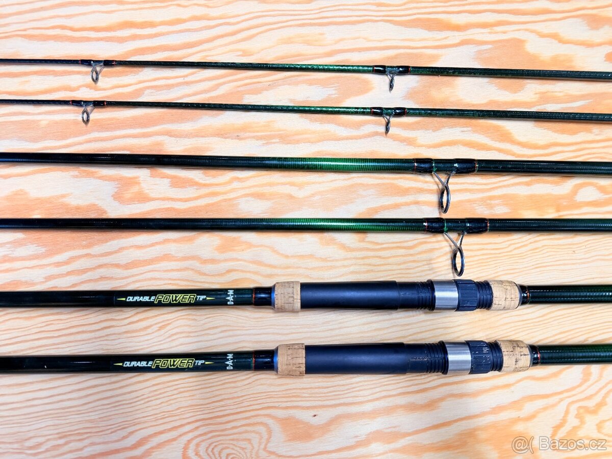 2 KAPROVÉ TROJDÍLNÉ PRUTY DAM DURABLE POWER TIP / 3,6 m / 80
