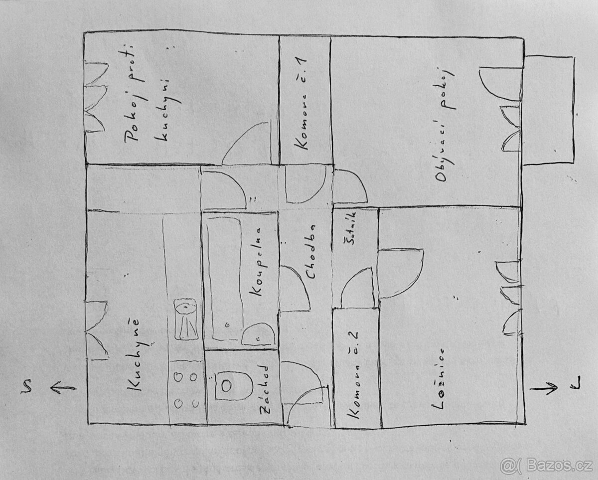 Plzeň Skvrňany, byt 3+1 s garáží a sklepem