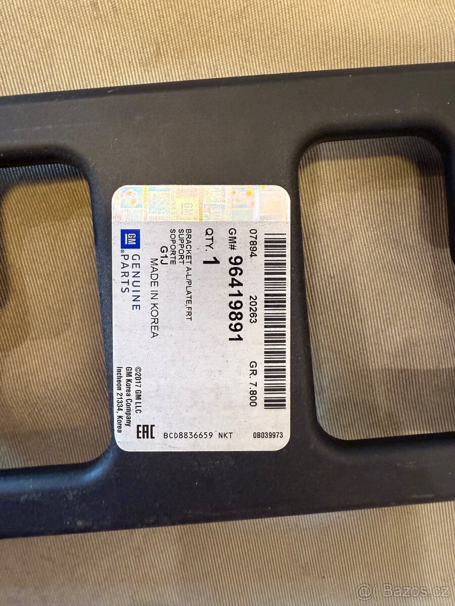 Držák přední SPZ / GM 96419891