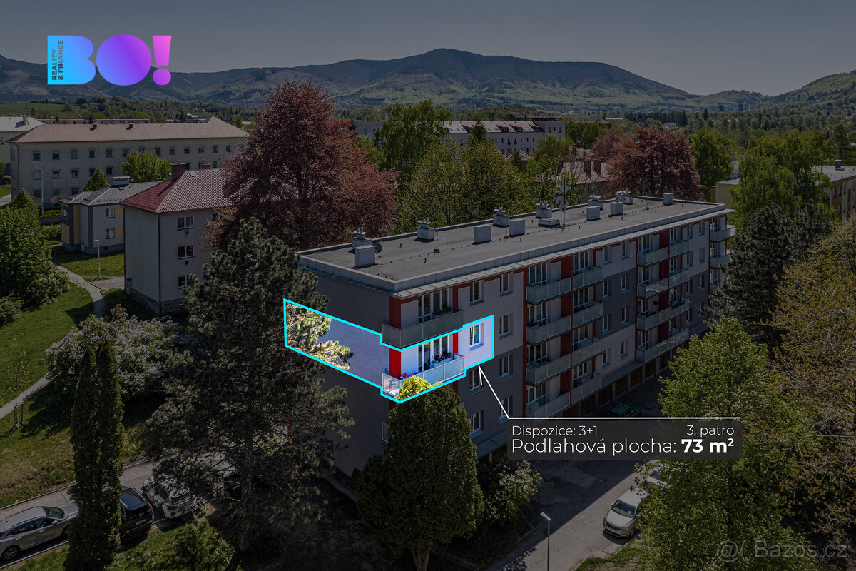Prodej bytu 3+1, ul. Školská čtvrť, Frenštát pod Radhoštěm
