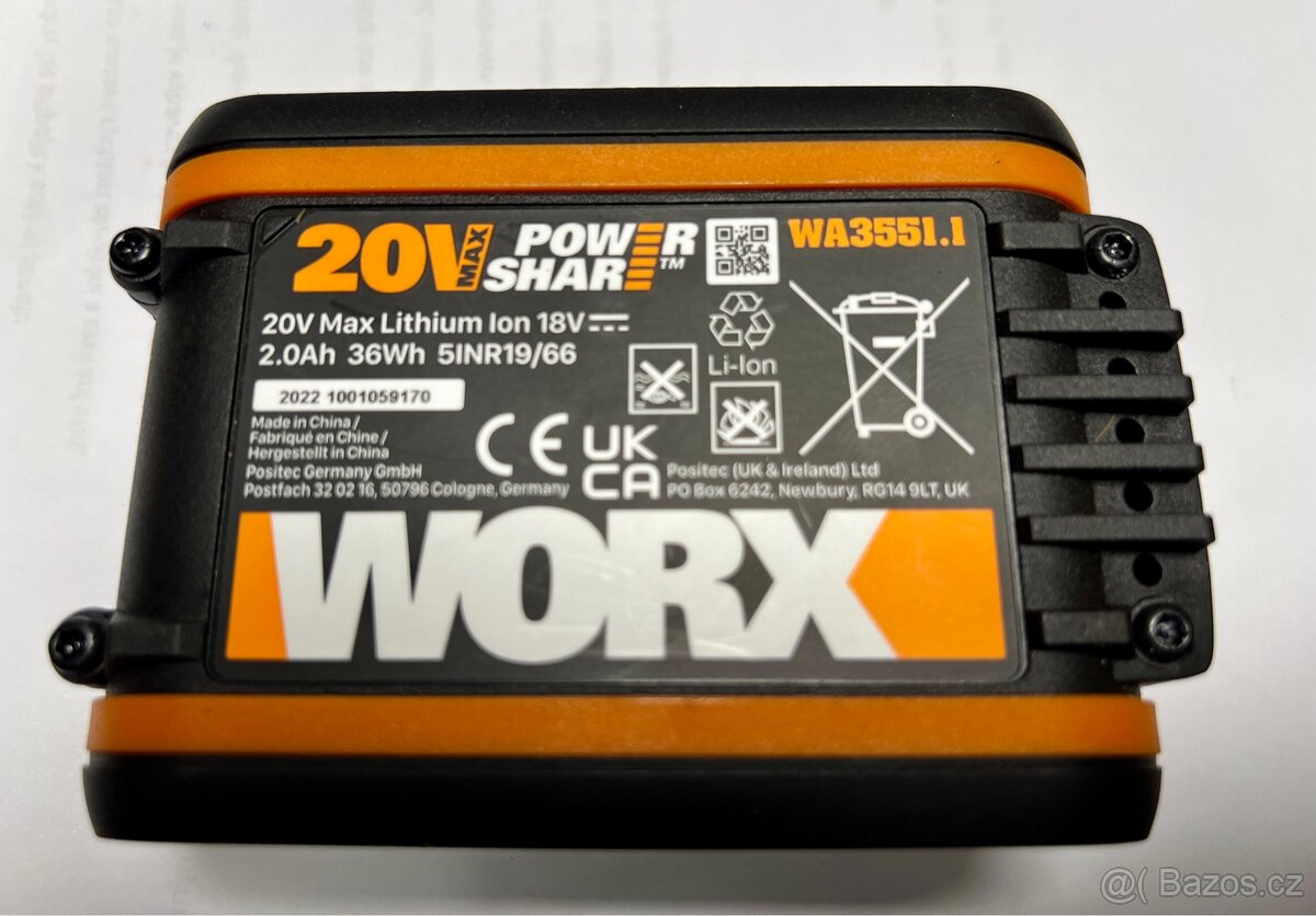 Akumulátor Worx 2Ah