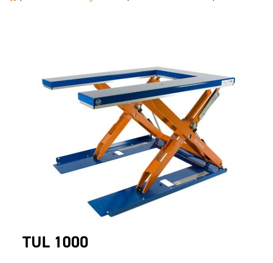 Edmolift TUL1000 nůžková zdviž