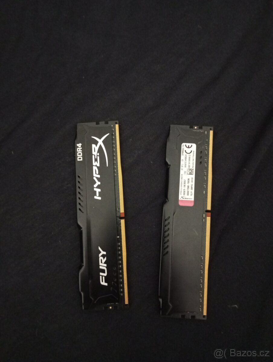 Ram DDR4 HyperX fury black 4 GB 3200MHz