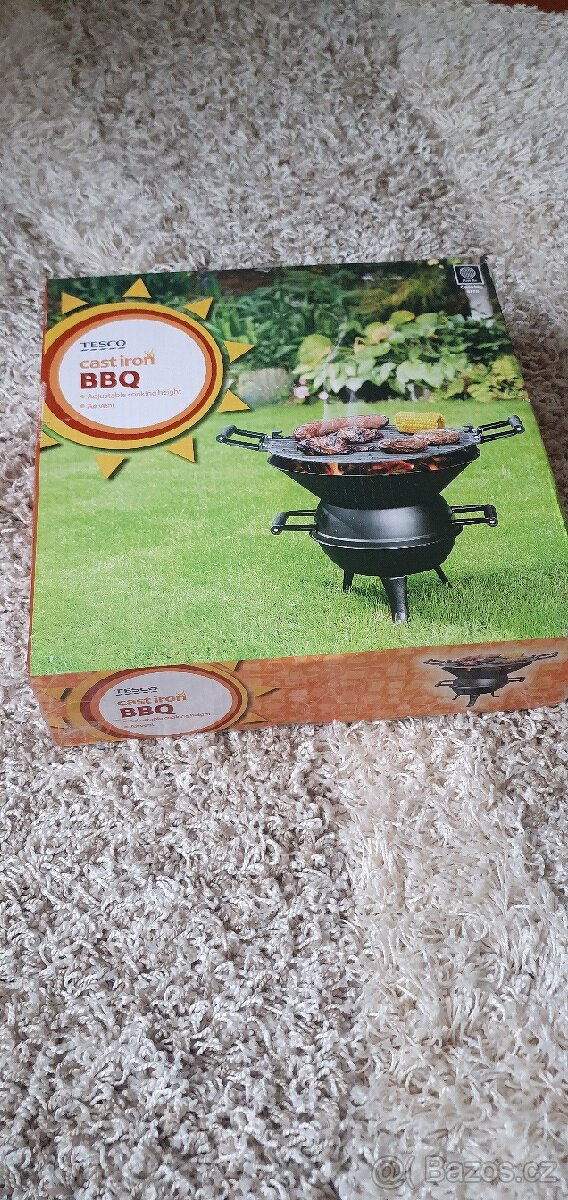 Zahradní grill ze železa nový 35cm průměr